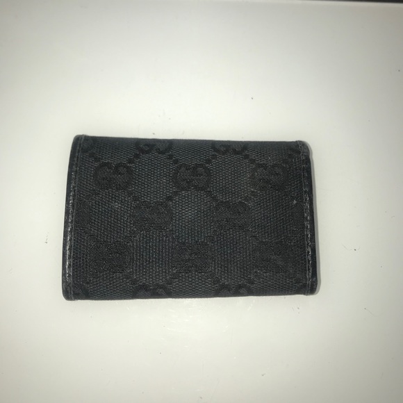 Rare GUCCI Guccisimo vintage black key holder wallet - Picture 11 of 12